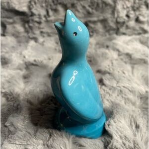 Collectable Le Creuset Pie Bird Funnel Teal Stoneware. No box. 3.5”